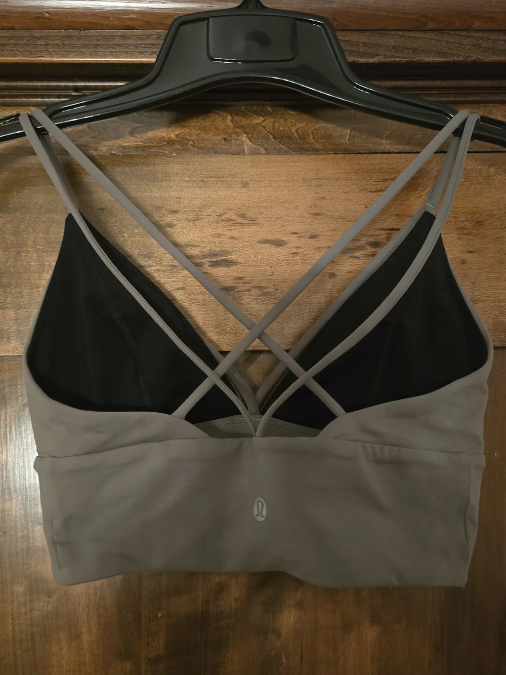 O lululemon athletica taupe strappy bralette Size 4